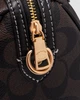 Сумка жіноча шкіряна з принтом в стилі Coach Rowan Brown Satchel In Signature Canvas - изображение 4