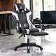 Ігрове крісло Master KO24B Black/White з анатомічною спинкою та регулюванням нахилу, чорно-біле - зображення 8