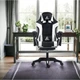 Ігрове крісло Master KO24B Black/White з анатомічною спинкою та регулюванням нахилу, чорно-біле - зображення 9