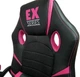 Геймерское кресло SERIES EX PINK черно-розовое с функцией раскачивания - изображение 3
