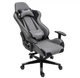 Эргономичное игровое кресло PlayMaker Supreme 94561 с регулировкой спинки и подушками, Серо-черное - изображение 3