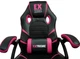 Геймерское кресло SERIES EX PINK черно-розовое с функцией раскачивания - изображение 5