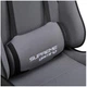 Эргономичное игровое кресло PlayMaker Supreme 94561 с регулировкой спинки и подушками, Серо-черное - изображение 5