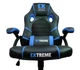 Геймерське крісло SERIES EX Light blue, м, чорно-блакитне з функцією розгойдування та подушками - зображення 3