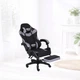 Геймерское кресло графитового цвета INFINI ESPACE Graphite Comfort с выдвижной подножкой - изображение 1