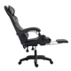 Комп'ютерне крісло GAMER KO24SZ Ч24SZ Чорно-сіре з регулюванням нахилу спинки, з екошкіри - зображення 7