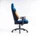 Кресло компьютерное INFINI Ergo System из ткани велюр Сине желтого цвета с удобными подлокотниками - изображение 7