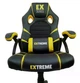 Геймерское кресло SERIES EX Yellow черно-желтое с функцией раскачивания и подушками 117×65×49 см, 120 кг - изображение 5