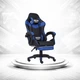 Ігрове крісло INFINI ESPACE Dynamic Black-Blue з підставкою для ніг, Чорно-синє з екошкіри - зображення 1