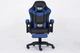 Ігрове крісло INFINI ESPACE Dynamic Black-Blue з підставкою для ніг, Чорно-синє з екошкіри - зображення 2