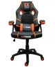 Игровое кресло SERIES EX Orange, черно-оранжевое с прорезиненными колесами и мембранной тканью - изображение 4