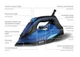 Утюг Bitek BT-1321Blue с керамическим покрытием 3200Вт - изображение 3