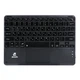 Компьютерная беспроводная клавиатура JEQANG JB-380 bluetooth charging and lighting touch keyboard 78 клавиш, разъём Type-C для зарядки от 0 до 100% за 3 часа Black - изображение 1