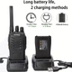 Комплект рацій Baofeng 4 шт з навушниками, 16 каналів, акумуляторні, UHF 400–470 МГц, CTCSS/DCS, ліхтарик, чорні - зображення 3