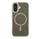 Чохол Premium TPU+PC Space Magnetic Color with Magsafe для iPhone 16 Plus Grey - изображение 1