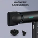 Фен професійний VGR V-401 BLACK, 40 рівнів обдування 70000 - 110000 RPM, 40 рівнів температури 60°C - 100°C, 3 насадки - зображення 7