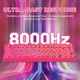 Механическая проводная клавиатура Attack Shark R82 HE Pink Contours 75 RGB USB C Magnetic Hall Effect 8000 Hz Hot Swap PBT Double Shot - изображение 4