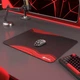 Игровая поверхность Attack Shark CM02 Black/Red Contour, большой формат 450×400 мм, ткань/резиновая основа, 4 мм - изображение 7