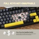 Игровая механическая клавиатура Attack Shark X98 Black, 102 клавиши, RGB, USB‑C/2.4 GHz/Bluetooth, Hot‑Swap, Blueberry Switch, Gasket‑Mount - изображение 4