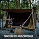 Туристический коврик-подстилка OneTigris Bushcraft Mat для палатки коричневый (88532) - изображение 11
