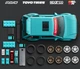 Коллекционная машинка-конструктор Mattel Brick Shop Hot Wheels Speed Honda Custom 90 Civic EF 248 деталей (JHF62) - изображение 6