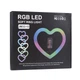 Лампа RGB JM33-13 33cm (Heart Style) Чорний - зображення 2