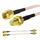 Пигтейл переходник SMA male – SMA female (20 см) для антенн, Wi-Fi, 4G, GPS - изображение 6
