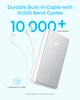 Портативний зарядний пристрій Anker - 20000 mAh 22.5W Built-In USB-C Cable Black (7227883) - изображение 3