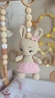 Підлоговий мобіль BABY GYM з іграшками, стійка Монтессорі, тренажер для немовлят, дівчатка Зайченя та Гусеня - зображення 2