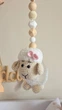 Напольный мобиль BABY GYM с игрушками, стойка Монтессори, тренажер для младенцев, девочки Зайка и Барашек - изображение 3