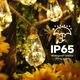 Уличный и домашний LED светильник Sunlamp 8 м + 2 м, 20 ламп по 10 LED, 220V, IP65, теплый свет, с пультом и 8 режимами - изображение 8