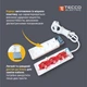 Сетевой удлинитель TECCO 3м 3 поста black - изображение 3