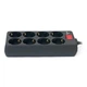 Фільтр живлення REAL-EL REAL-EL RS-8 PROTECT, 1.8m, black - зображення 5