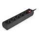 Сетевой фильтр питания REAL-EL RS-PROTECT M 10m, black - изображение 5