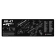 Коврик TekMat 30 см x 91 см с чертежом AK-47 для чистки оружия 7700000019943 - изображение 1
