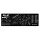 Коврик TekMat 30 см x 91 см с чертежом AK-47 для чистки оружия 7700000019943 - изображение 3