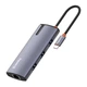 Порт-репликатор ColorWay Docking Station USB-C 6-в-1 Type C PD 100W/USB3.0х3/USB2.0/RJ45 - изображение 4
