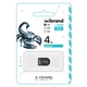 USB флеш накопитель Wibrand 4GB Scorpio Black USB 2.0 - изображение 2