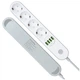Сетевой фильтр питания ColorWay CW-CHE44W, 4 розетки/4USB White 2M - изображение 4