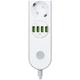 Сетевой фильтр питания ColorWay CW-CHE44W, 4 розетки/4USB White 2M - изображение 6