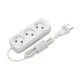 Сетевой удлинитель Electrum C-ES-1787 5.0m, 3 роз, white - изображение 1