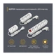 Сетевой удлинитель Electrum C-ES-1787 5.0m, 3 роз, white - изображение 2