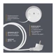 Сетевой удлинитель Electrum C-ES-1787 5.0m, 3 роз, white - изображение 6