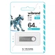 USB флеш накопитель Wibrand 64GB Puma Silver USB 2.0 - изображение 2