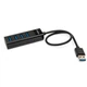 Концентратор Vinga USB3.0 to 4*USB3.0 HUB - зображення 2