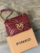 Женская сумка стегна Mini Love Bag Puff Butterfly бордовый через плече ( PREMIUM) - изображение 1