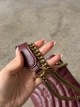 Женская сумка стегна Mini Love Bag Puff Butterfly бордовый через плече ( PREMIUM) - изображение 3