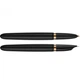 Ручка пір’яна Parker PARKER 51 Deluxe Black GT FP18 F + шкір. чохол + подар. уп. (57 011b24) - зображення 4