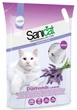 Силікагелевий наповнювач для котячого туалету поглинаючий Лаванда Sanicat Diamonds Lavender 15 л - 7,12 кг - зображення 1
