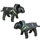 Зимнее пальто для собак с капюшоном и светоотражающей шлеей X04 2 in 1 Dog Coat Hood Nobby Серый 40 см - изображение 4